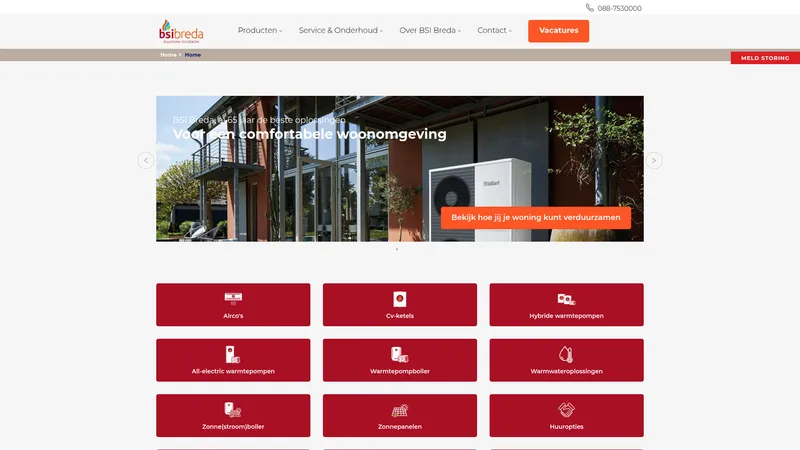 Website van BSI Breda
