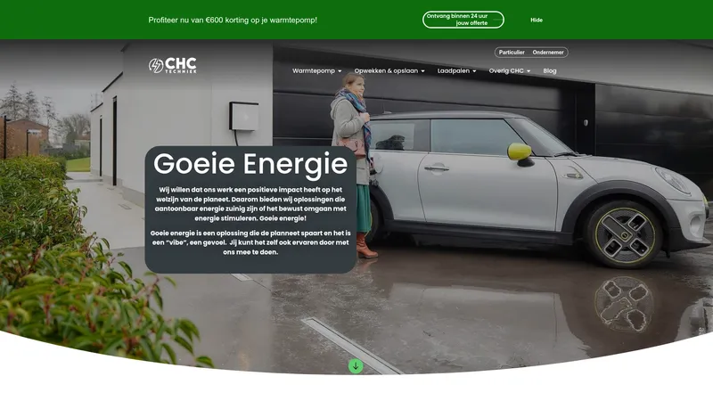 Website van CHC Techniek