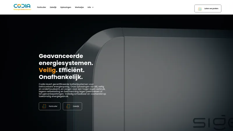 Website van Codia