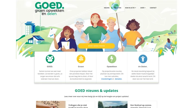 Website van cooperatie GOED