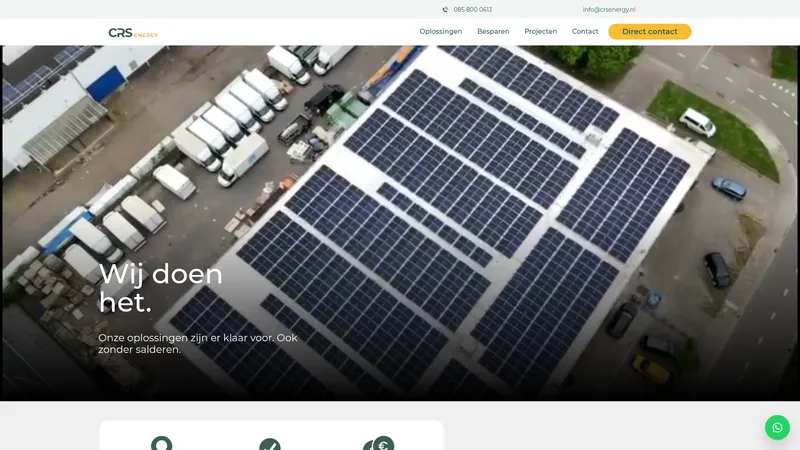 Website van CRS Energy