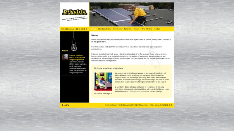 Website van D-lectric Co