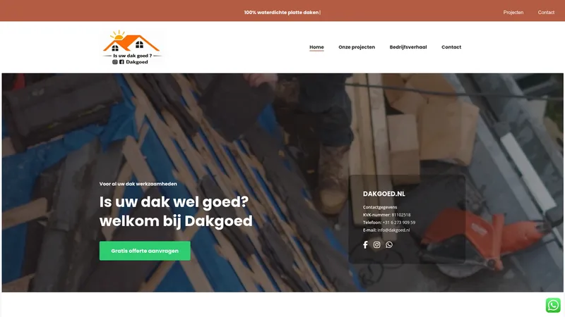 Website van Dakgoed