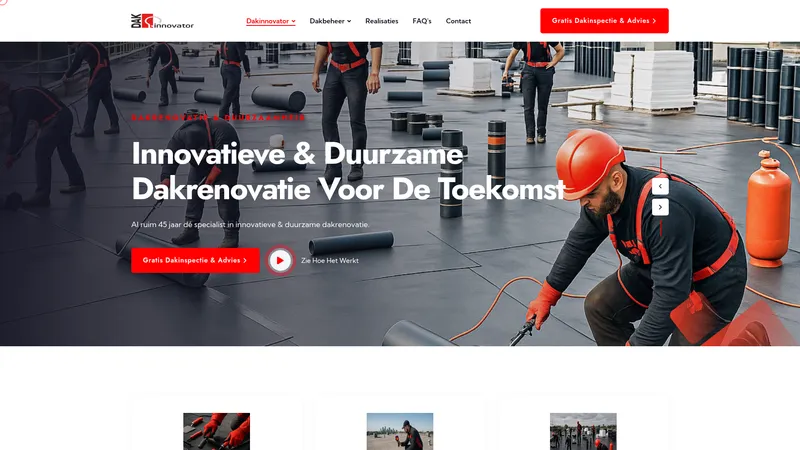 Website van Dakinnovator B.V