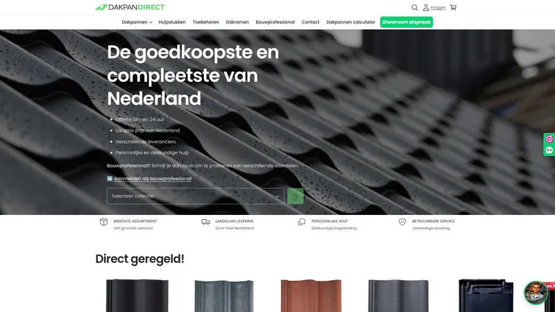 Website van dakpandirect