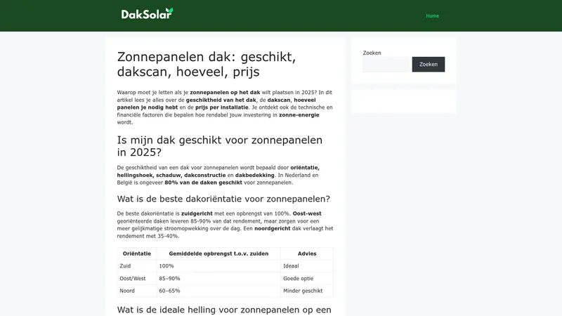 Website van daksolar