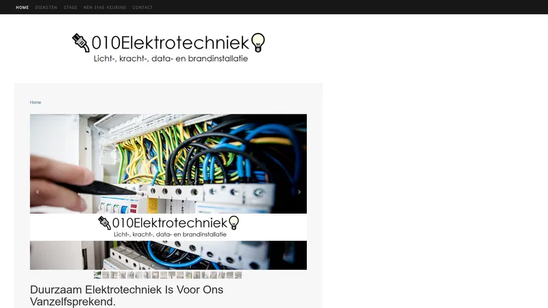 Website van De website van 010elektrotechniek!