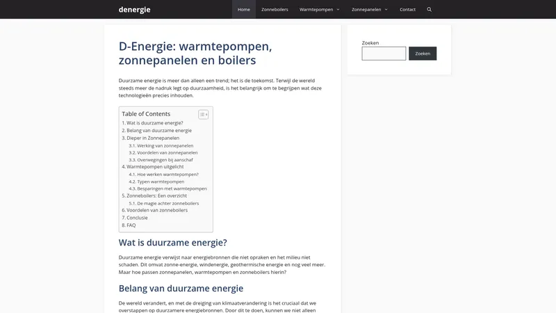 Website van denergie