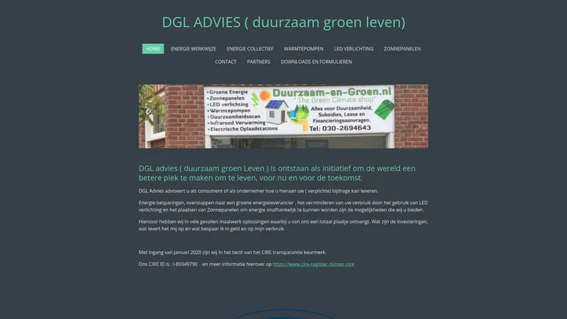 Website van Dgladvies