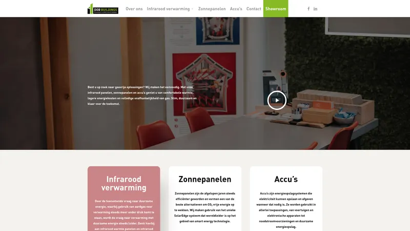 Website van DOB Buildings
