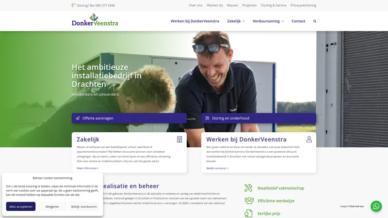 Website van DonkerVeenstra
