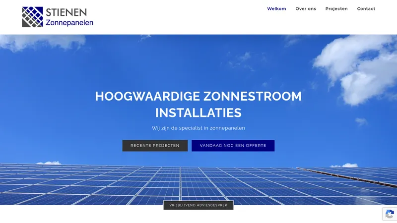 Website van door Stienen Zonnepanelen