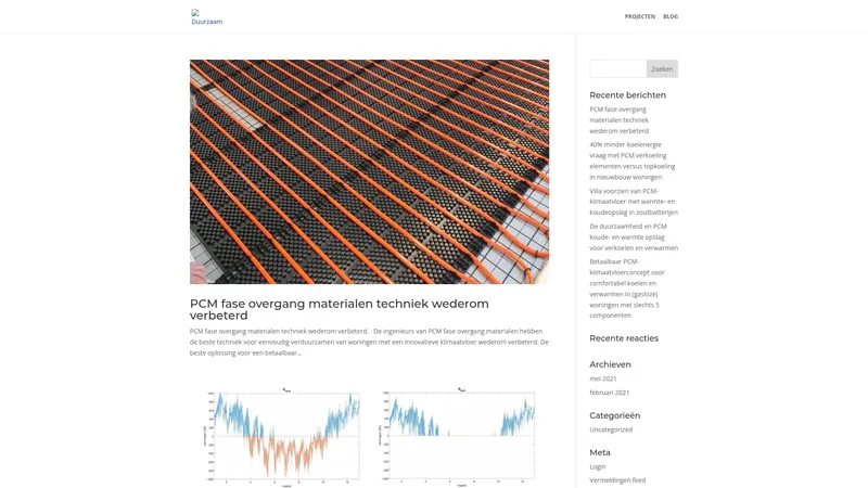 Website van Duurzaam Energiezorg