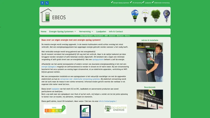 Website van Ebeos