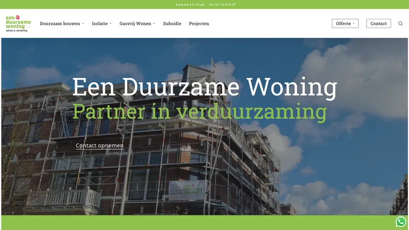 Website van Een duurzame woning