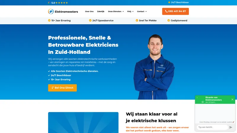 Website van Elektrameesters