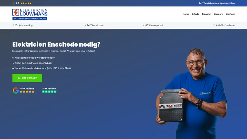 Website van Elektricien Amersfoort