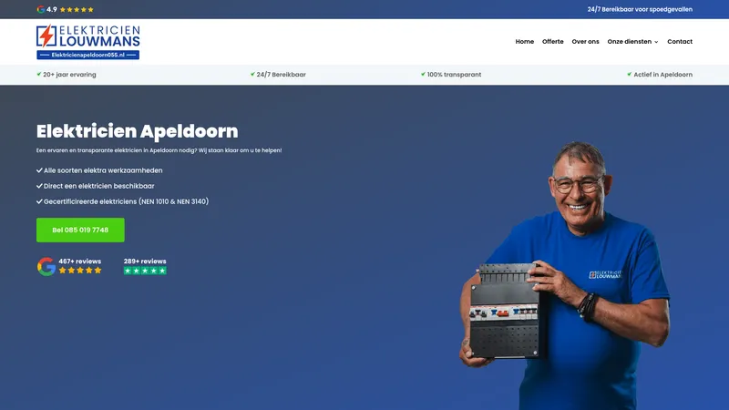 Website van Elektricien Apeldoorn 055