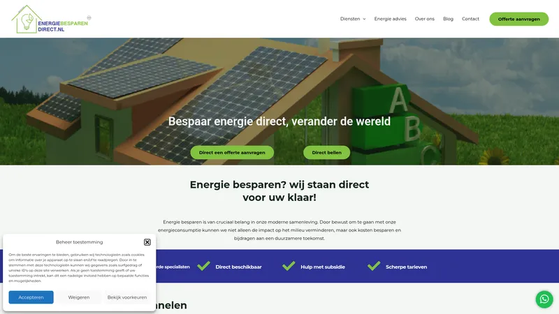 Website van Energie besparen direct
