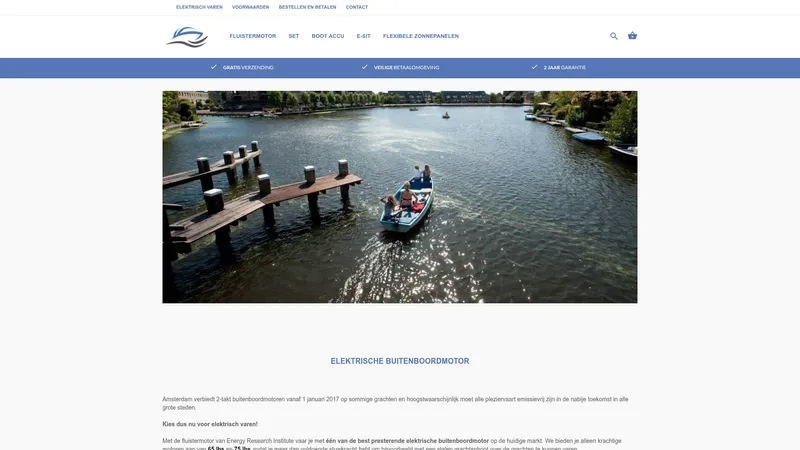 Website van Energy Research Institute B.V