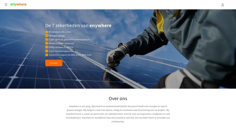 Website van enywhere