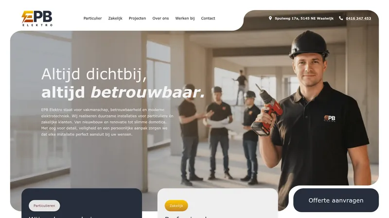 Website van EPB Elektro
