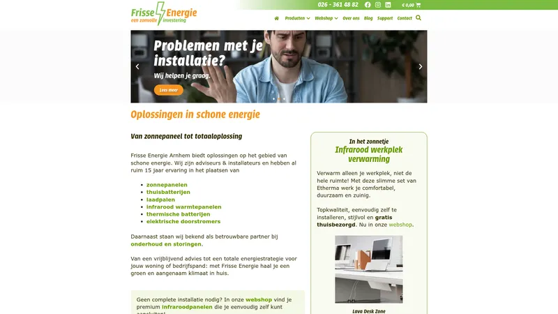 Website van Frisse Energie