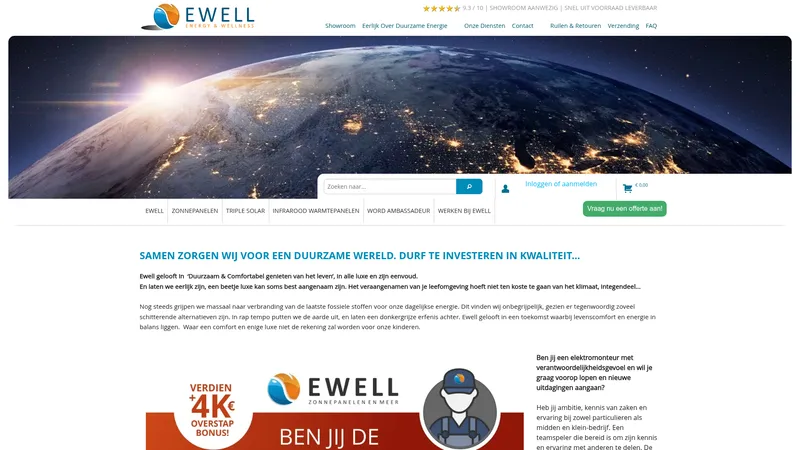 Website van geeft Ewell energy &
