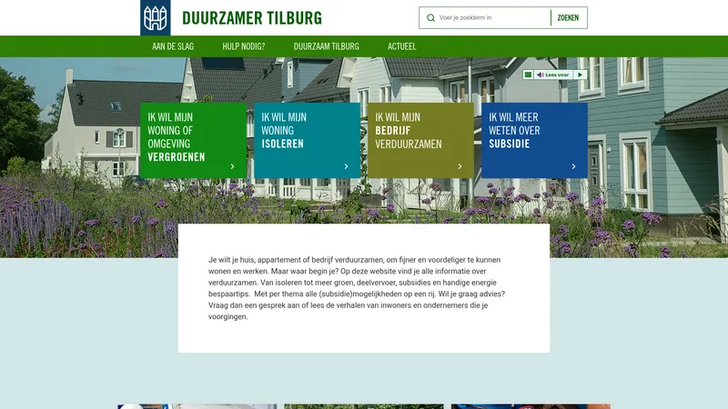 Website van Gemeente Tilburg