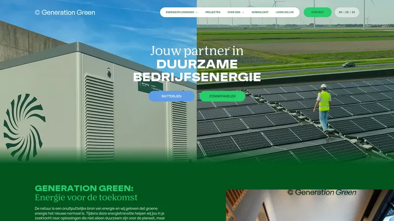 Website van Generation Green
