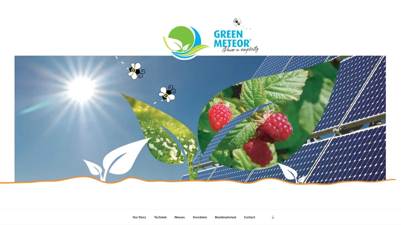 Website van Green Meteor