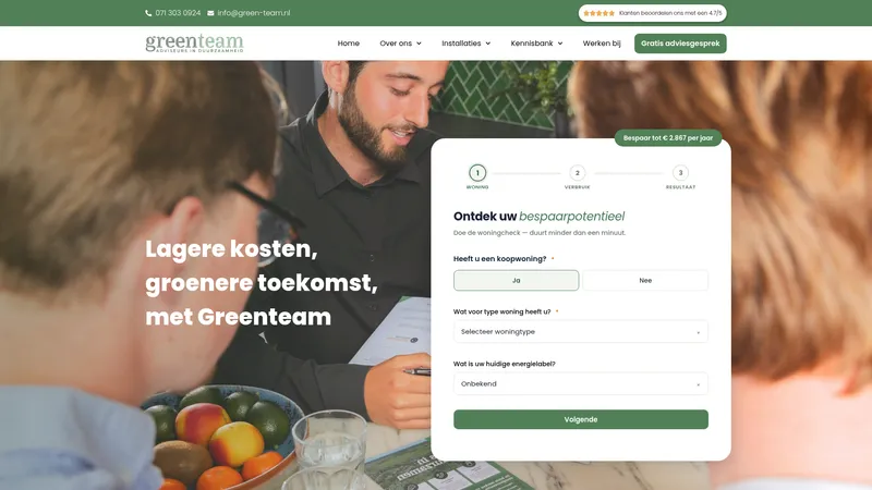 Website van Green-team