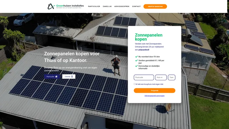 Website van Groenhuizen Installaties