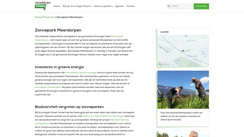Website van Grunneger Power