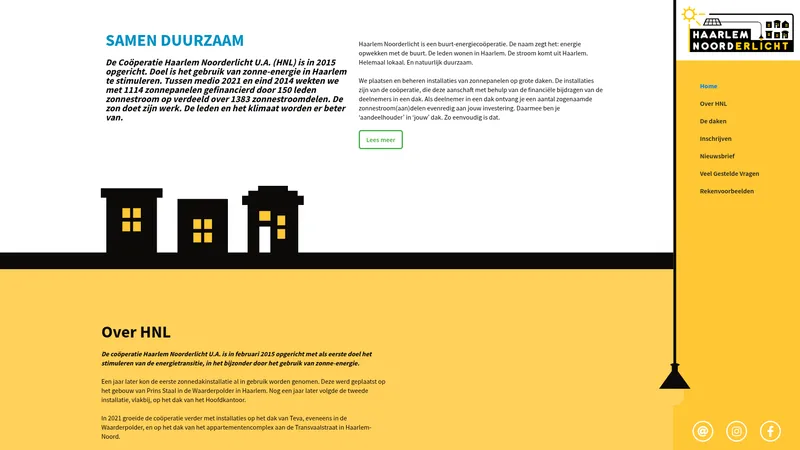 Website van haarlemnoorderlicht