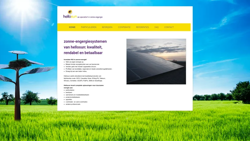 Website van Hellosun