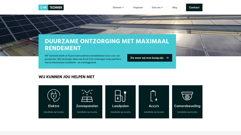 Website van HR Techniek