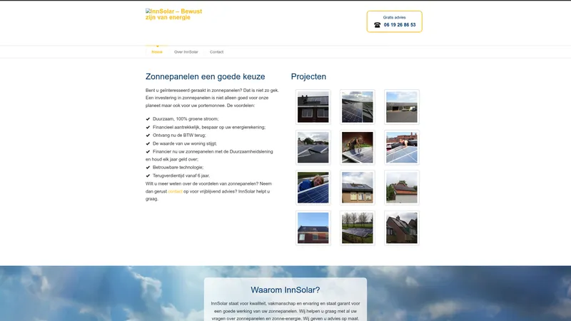 Website van InnSolar