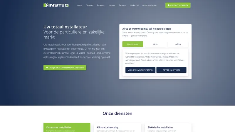Website van Insteq B.V.