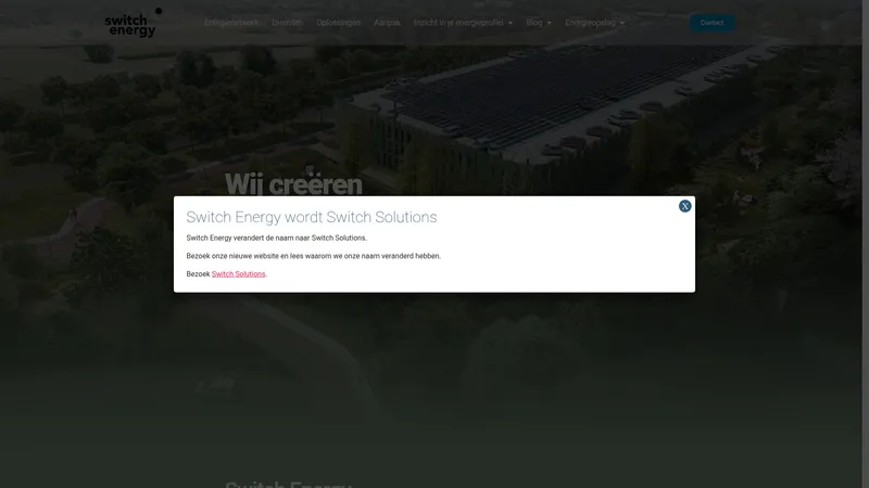 Website van Intelligent energienetwerk