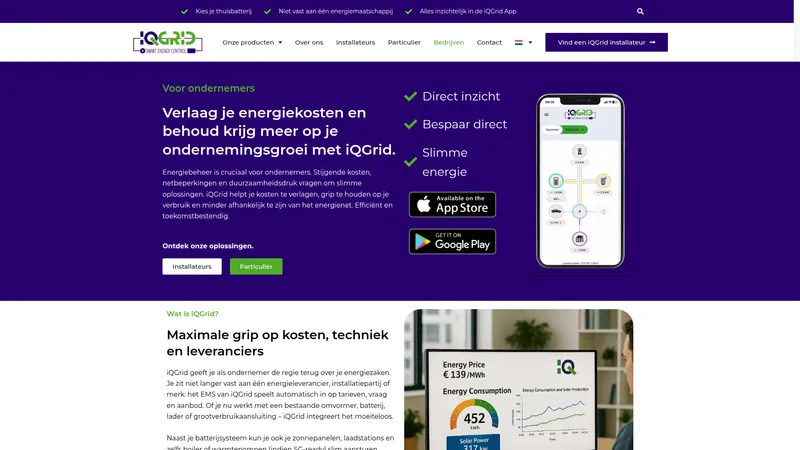 Website van iQGrid