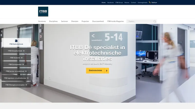 Website van ITBB Toppers in Techniek