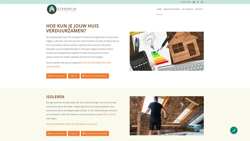 Website van Jouw huis verduurzamen