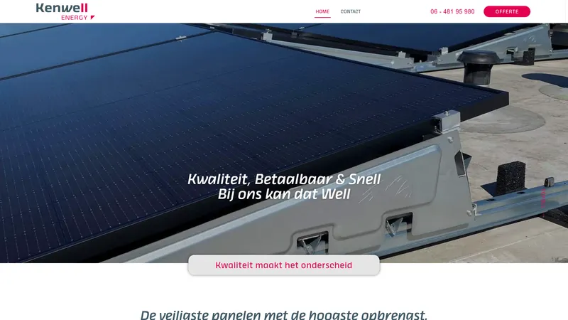 Website van Kenwell Energy