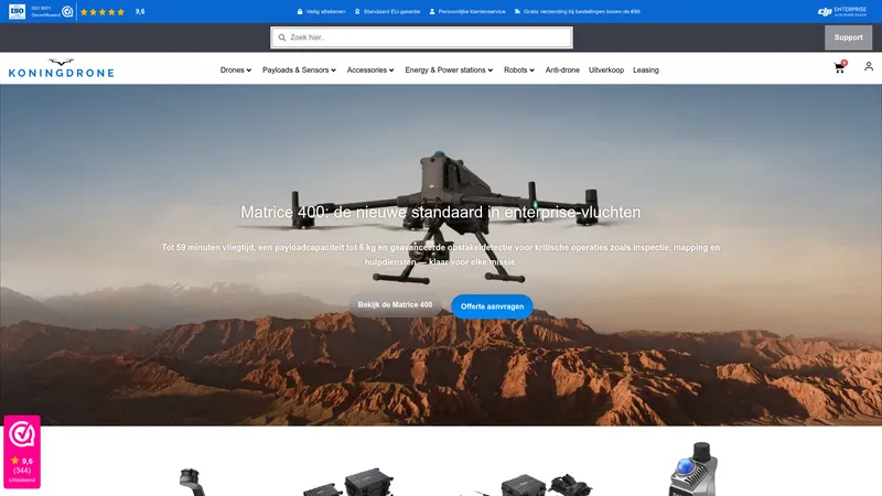 Website van Koningdrone
