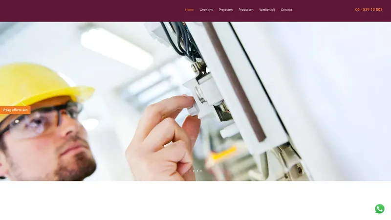 Website van Korpershoek Elektrotechniek