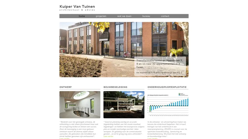 Website van Kuiper Van Tuinen