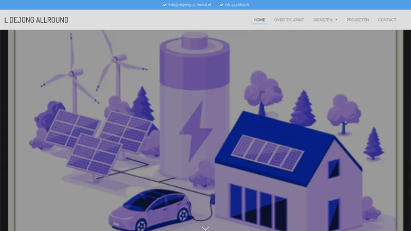 Website van L de Jong Allround