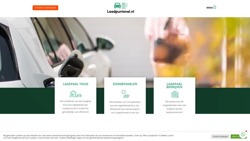 Website van Laadpuntsnel