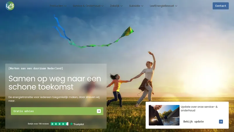 Website van LeefEnergieBewust